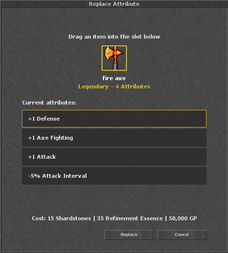 Replace Attribute window preview