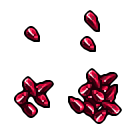 red crystal fragment