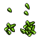 green crystal fragment