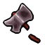 broken throwing axe