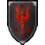 black shield