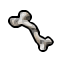 hardened bone